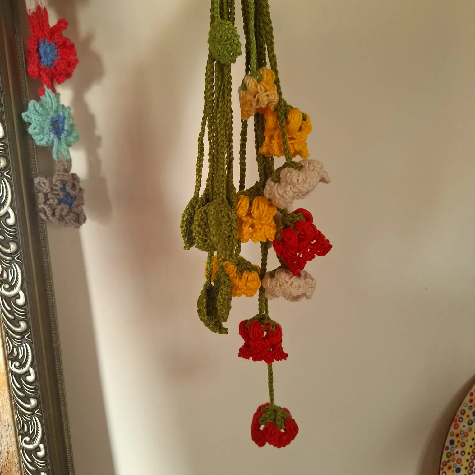 Peça de crochê feita por Ivânia, aluna do Jardim de Linhas